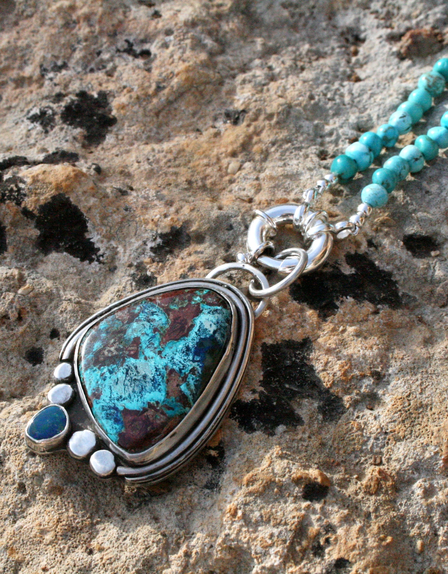 Mother Earth - Opal, Turquoise, Shattuckite (16in)