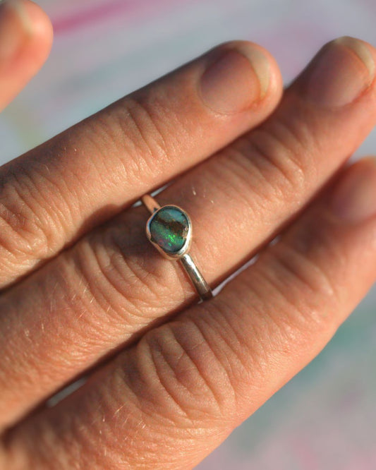 Pipe opal ring (size 8,5)