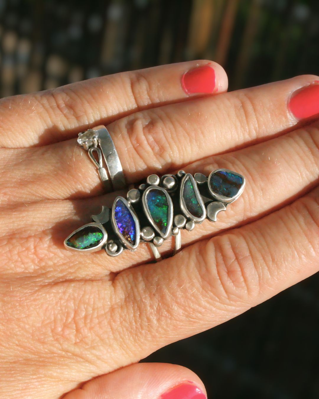 The Universe - boulder opals (size 7,5)
