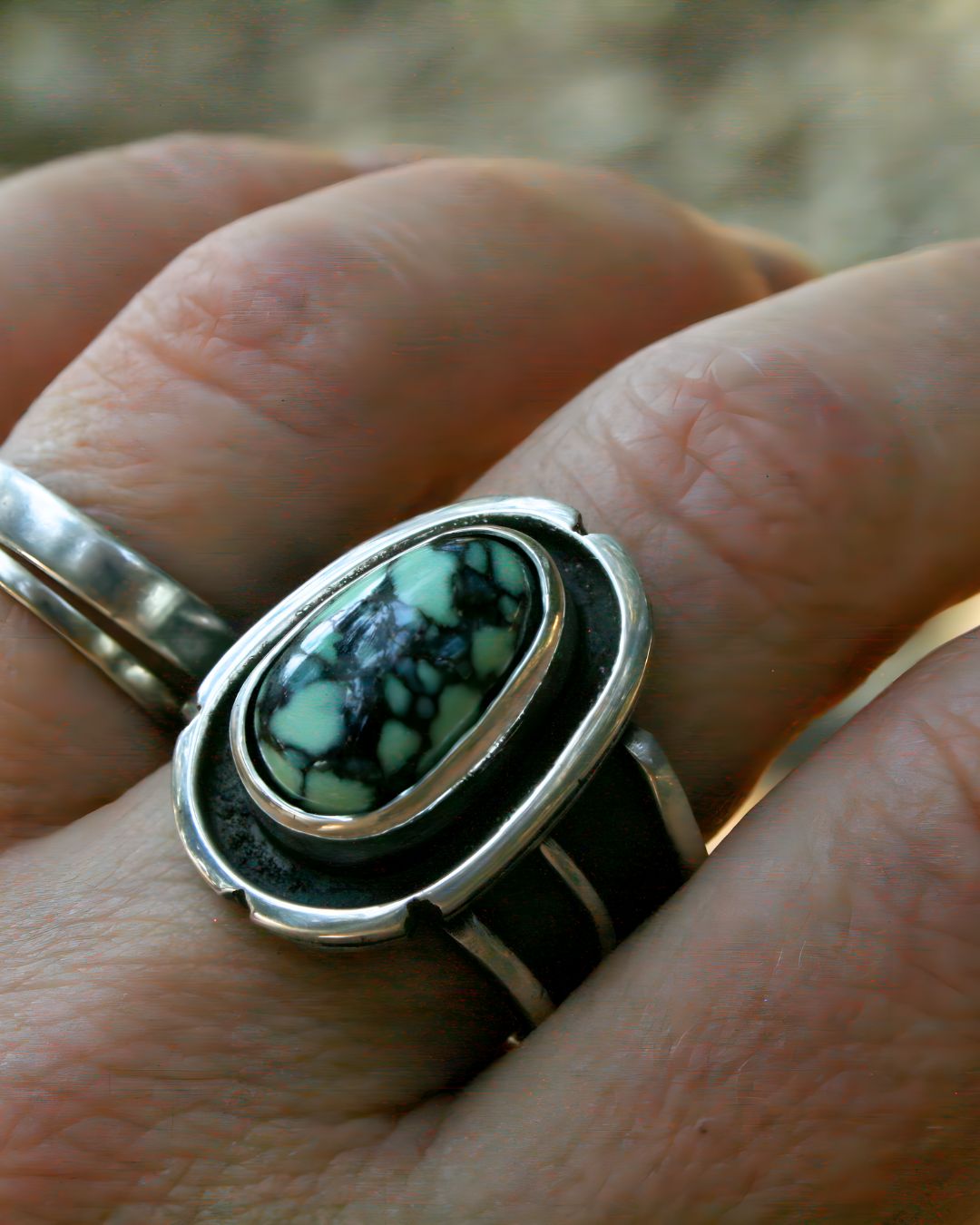 Nevada variscite - Angel Wings (size max 7,75)
