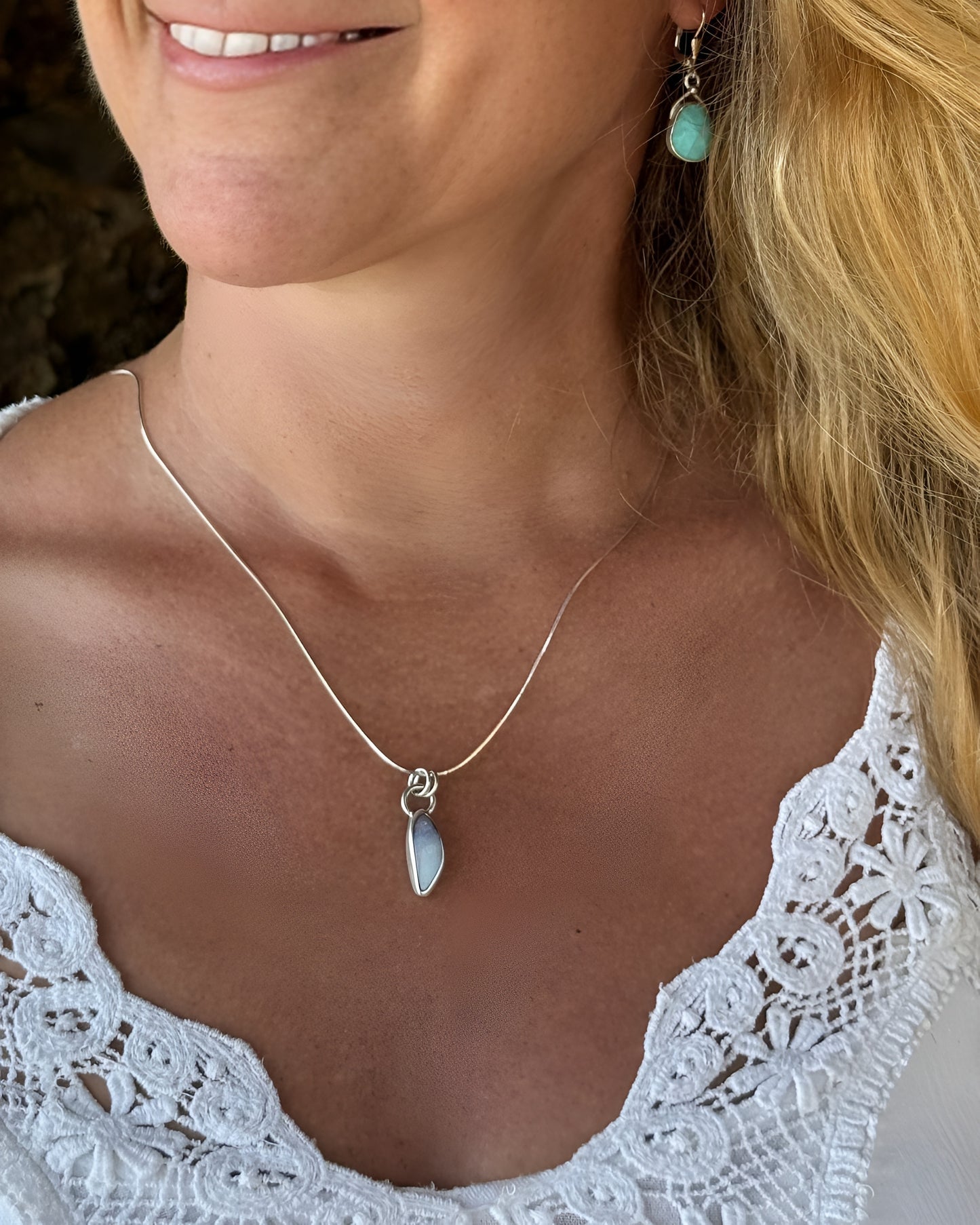 Unicorn boulder opal - 20in chain