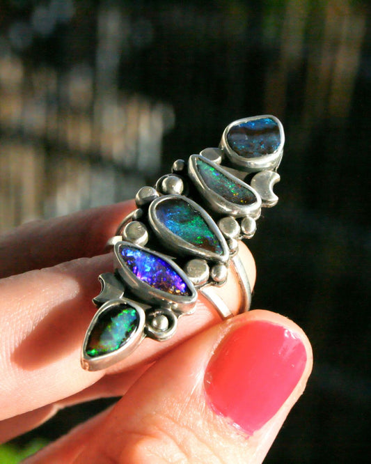 The Universe - boulder opals (size 7,5)
