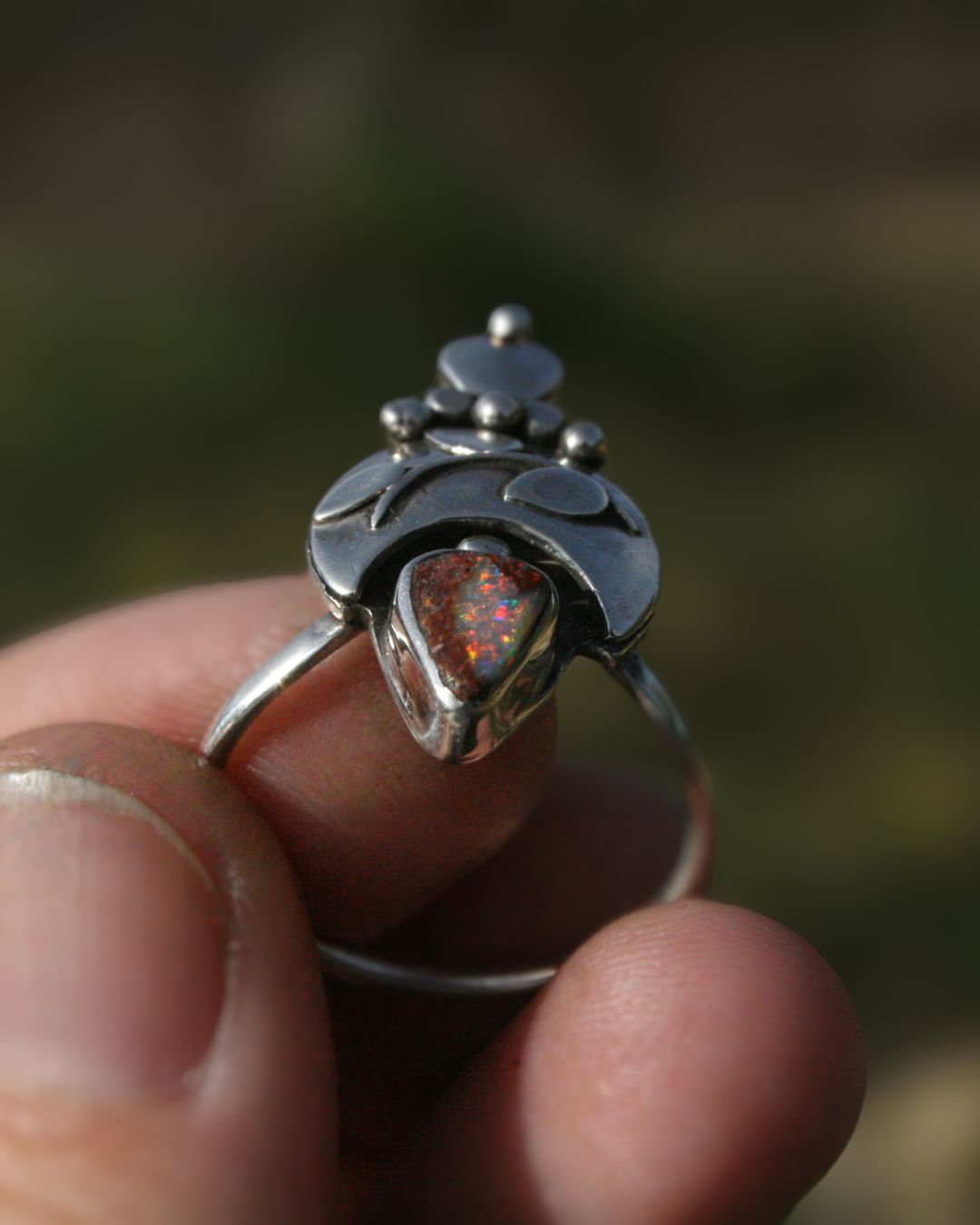 Pipe opal ring (size 8,5)