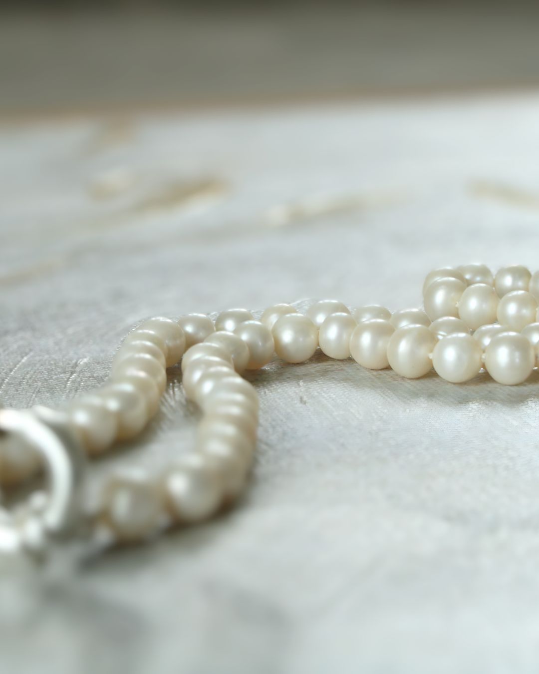 Pearl necklace - sailor (16,5 in)