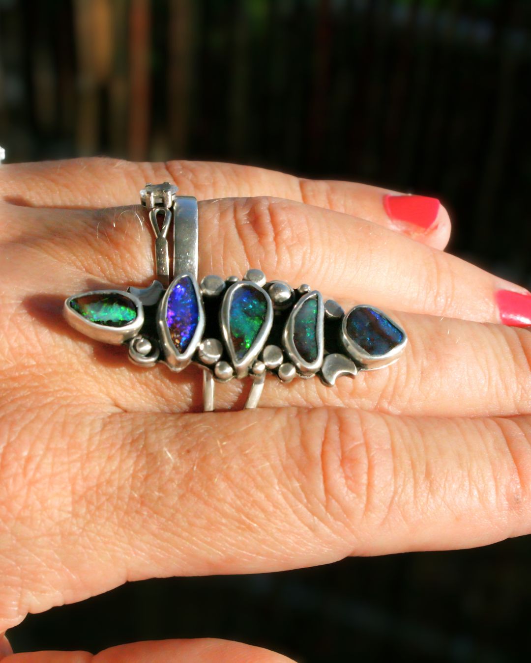 The Universe - boulder opals (size 7,5)