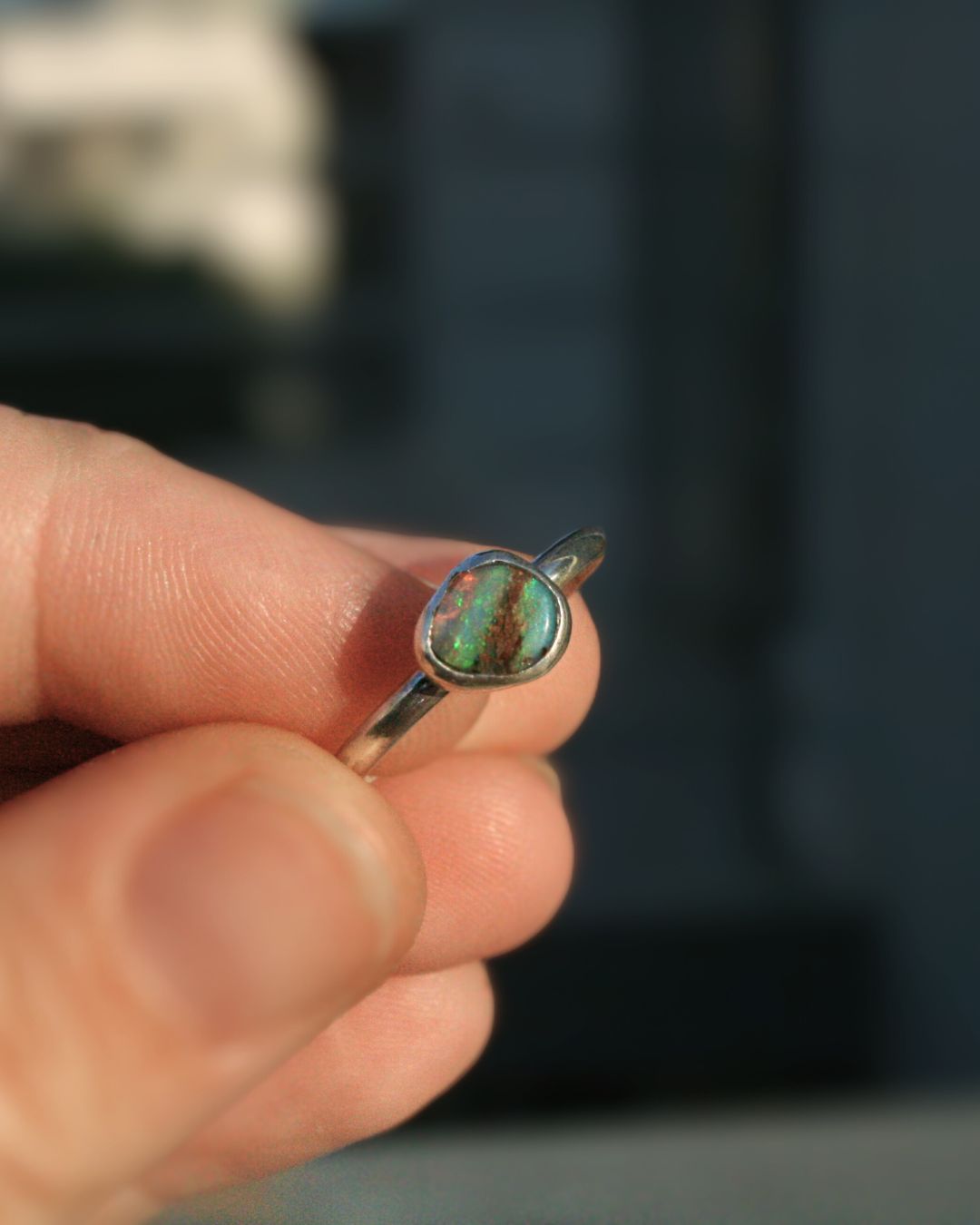 Pipe opal ring (size 8,5)