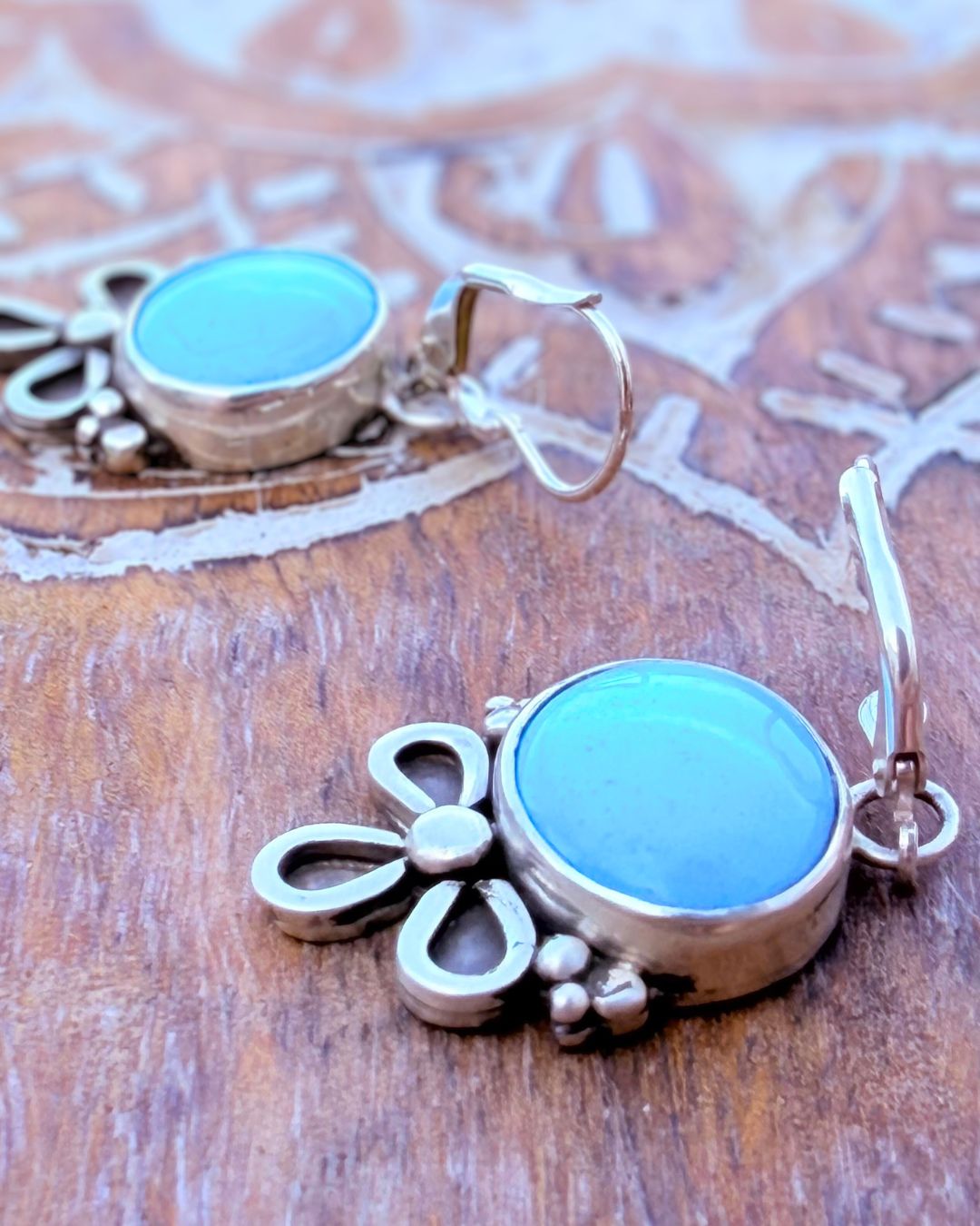 Floral earrings - Golden Hills