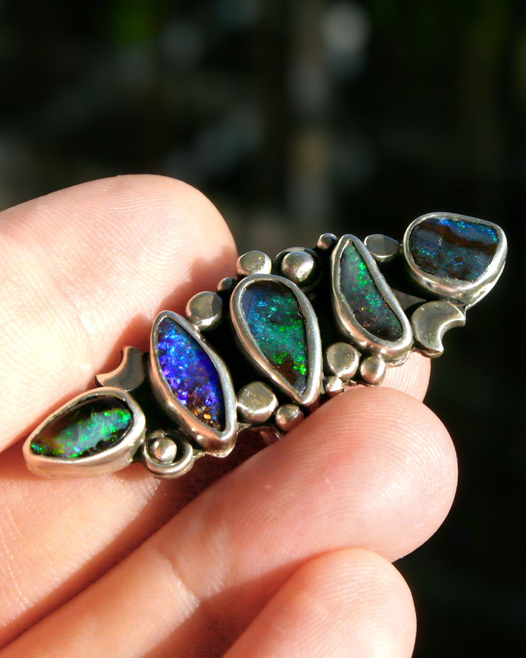 The Universe - boulder opals (size 7,5)