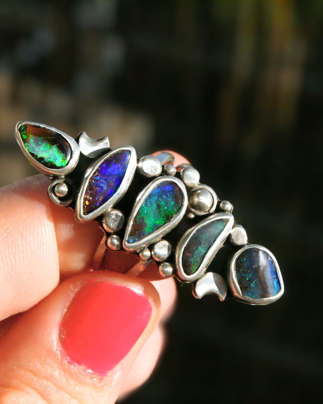 The Universe - boulder opals (size 7,5)