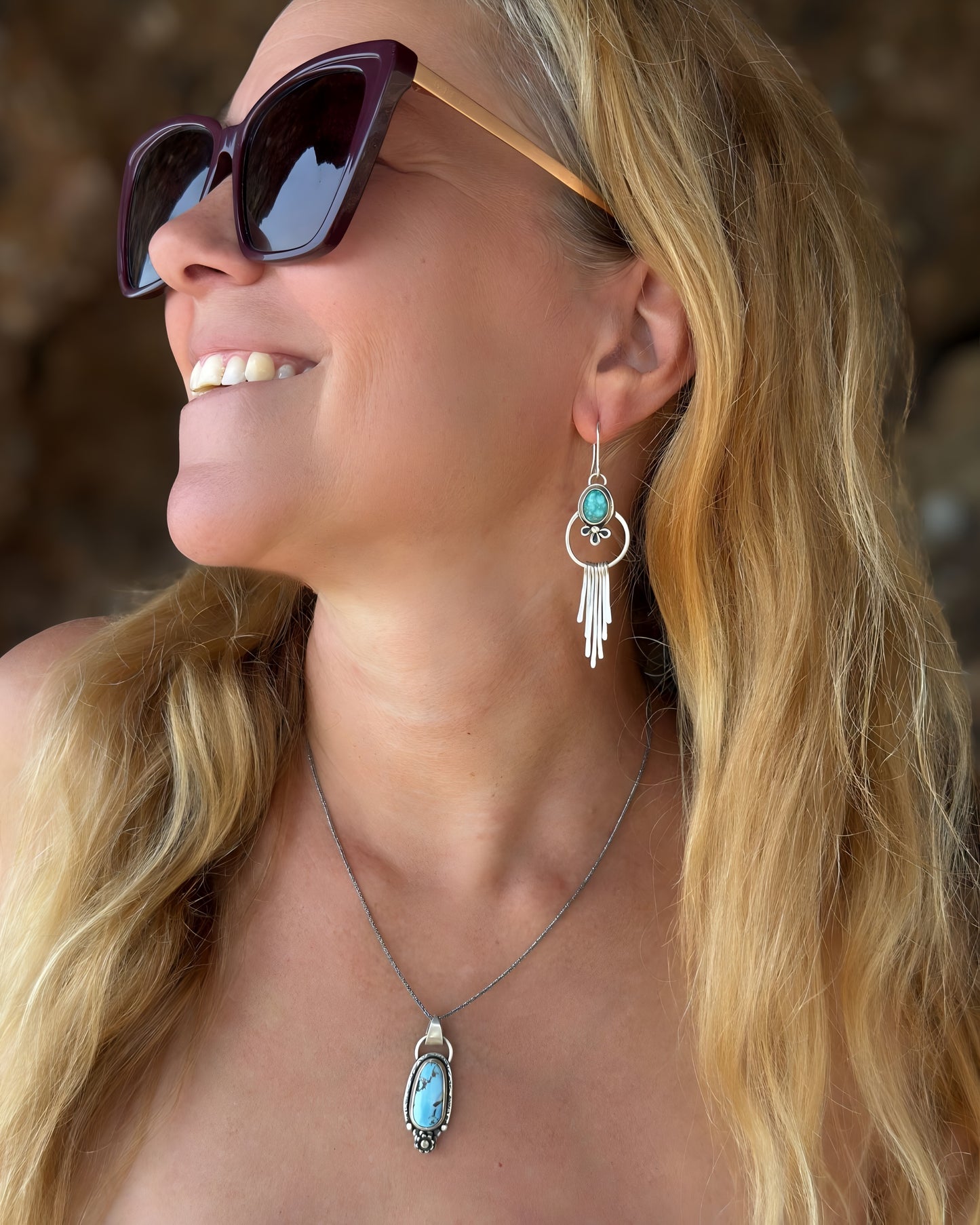 White Water earrings