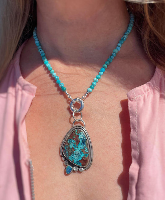 Mother Earth - Opal, Turquoise, Shattuckite (16in)