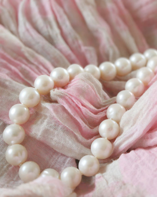 Pearl necklace - sailor (16,5 in)