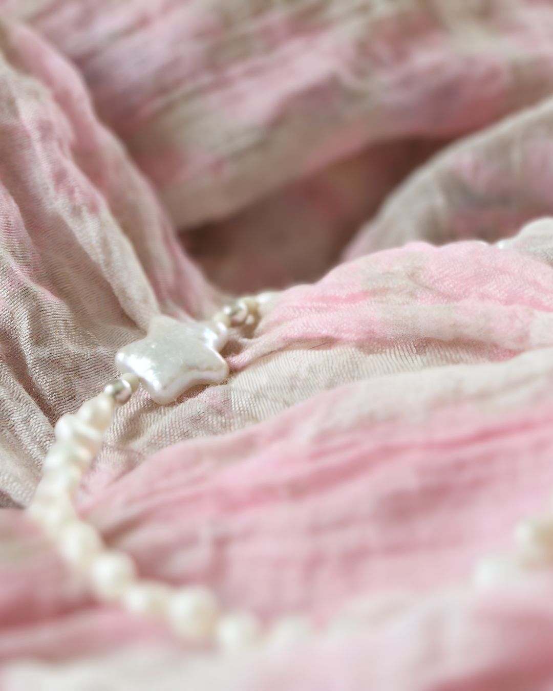 Pearl necklace - Star (17,7 in)