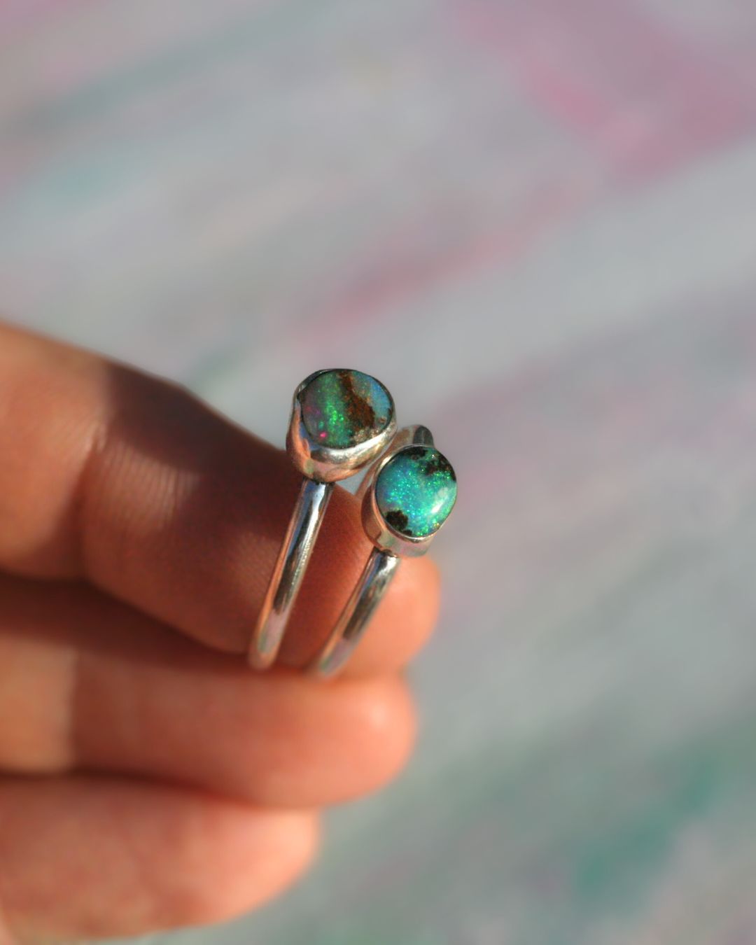 Pipe opal ring (size 8,5)