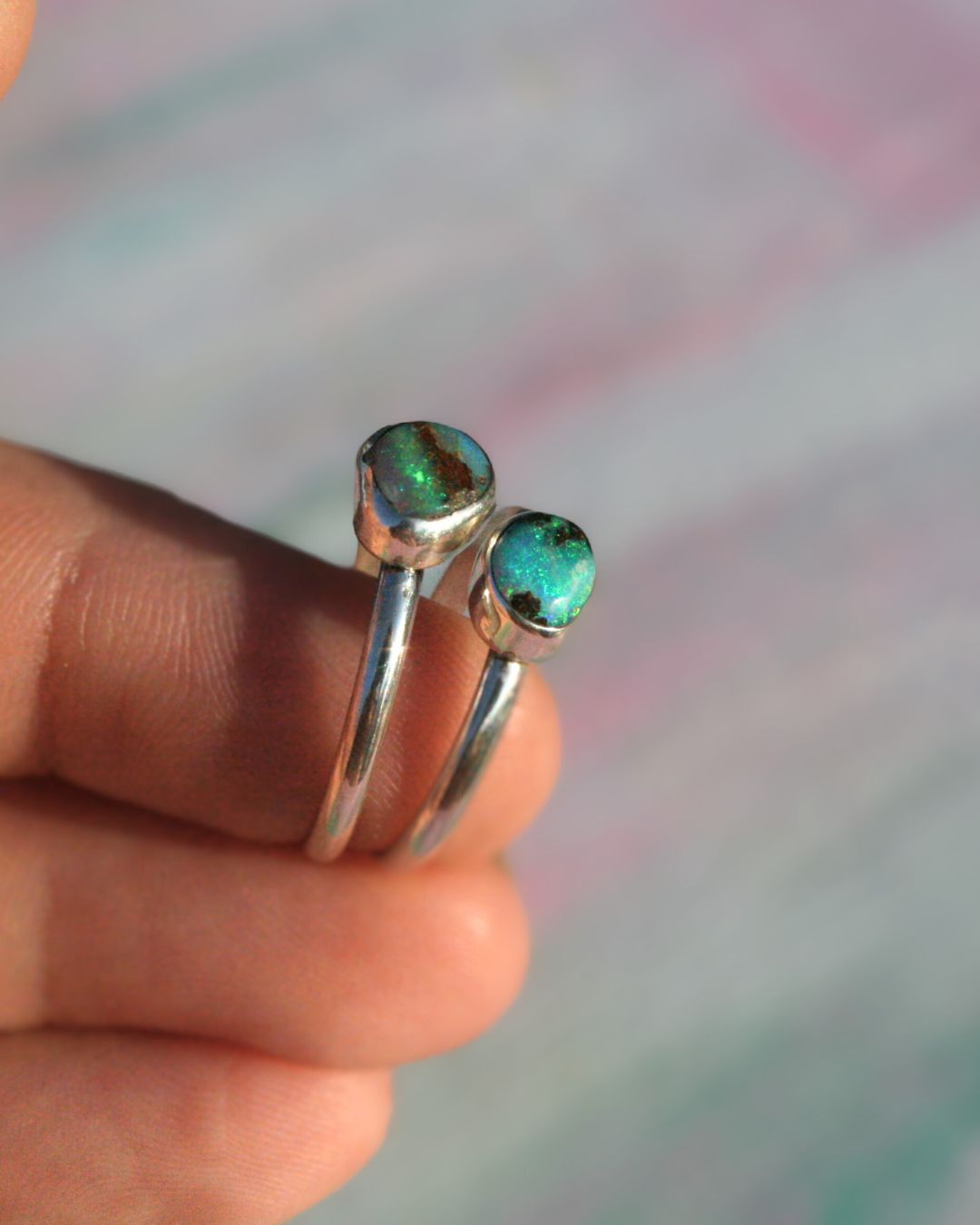 Pipe opal ring (size 8,5)