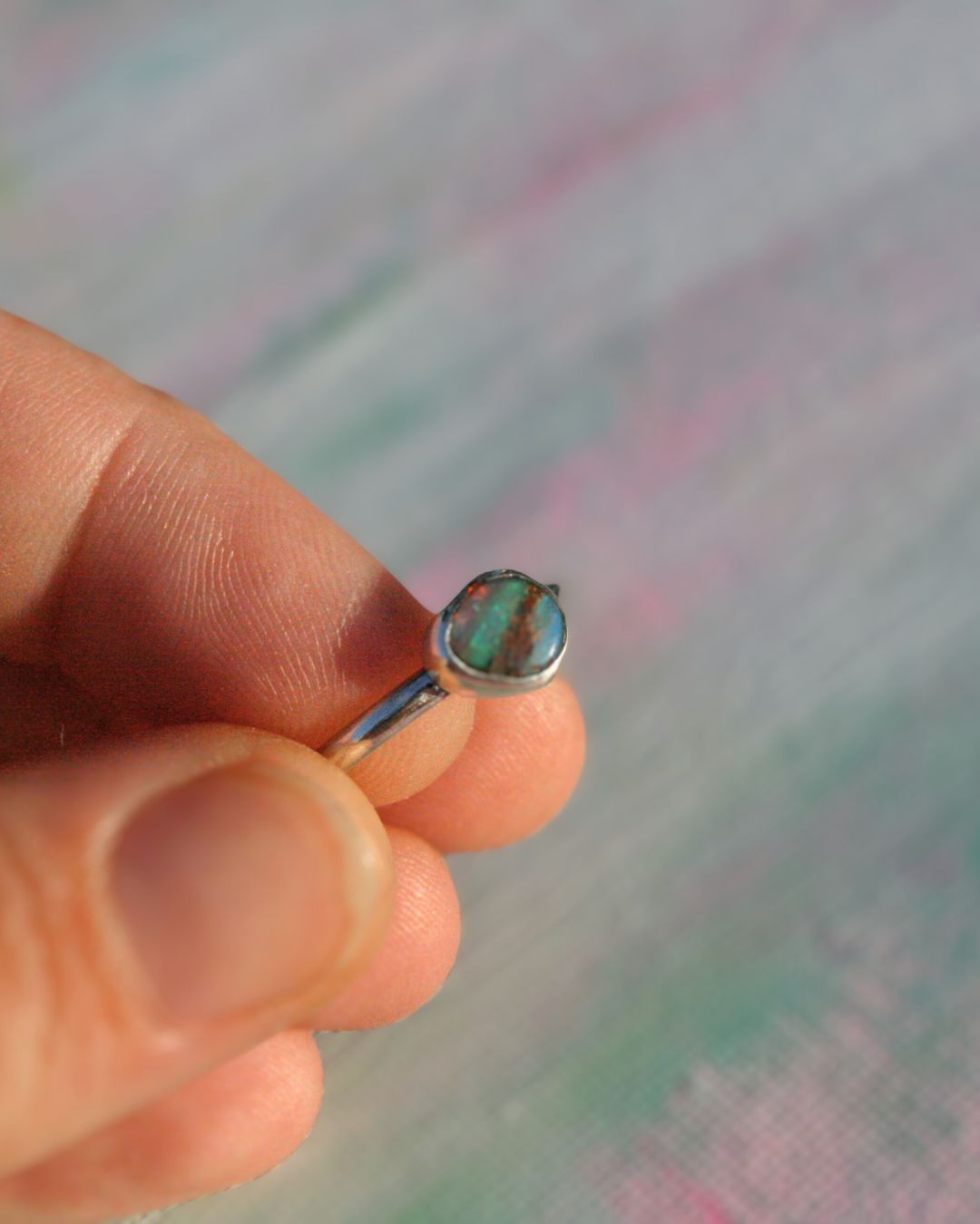 Pipe opal ring (size 8,5)