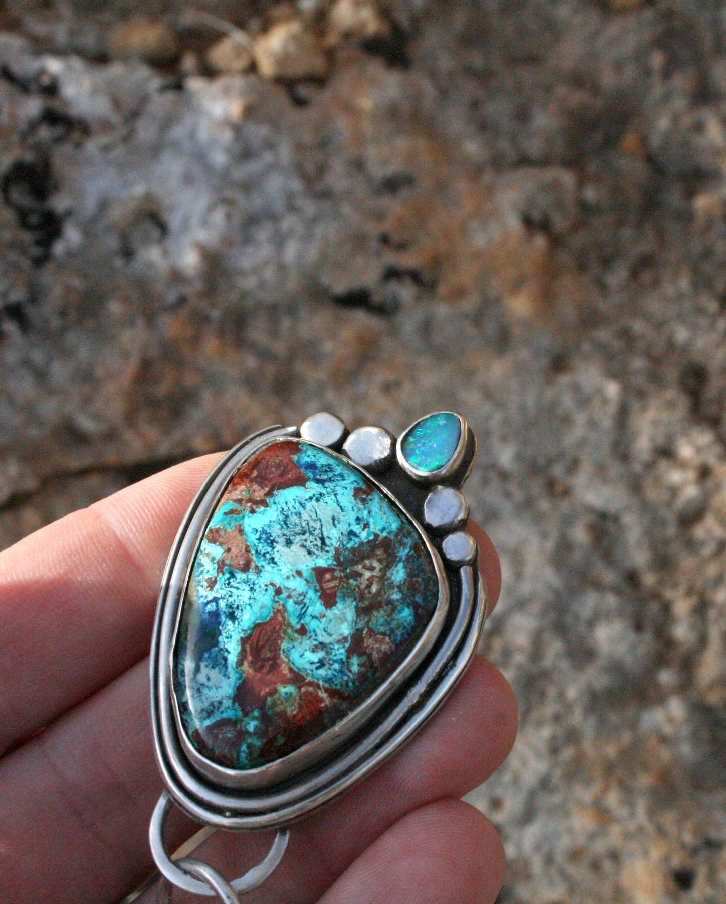Mother Earth - Opal, Turquoise, Shattuckite (16in)