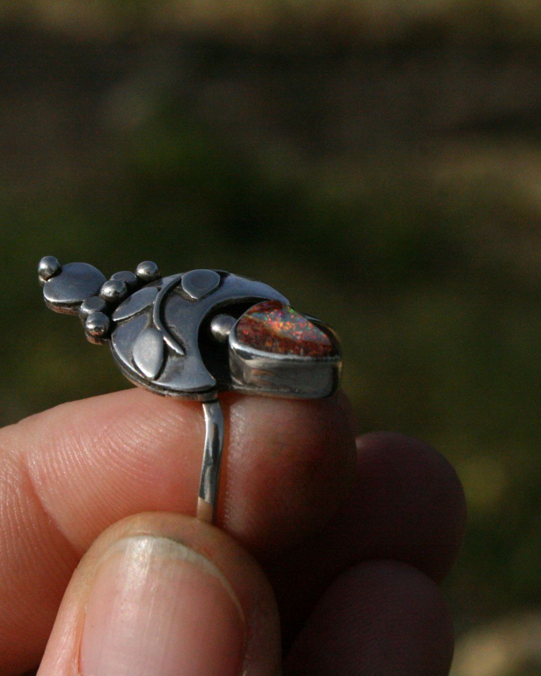 Pipe opal ring (size 8,5)