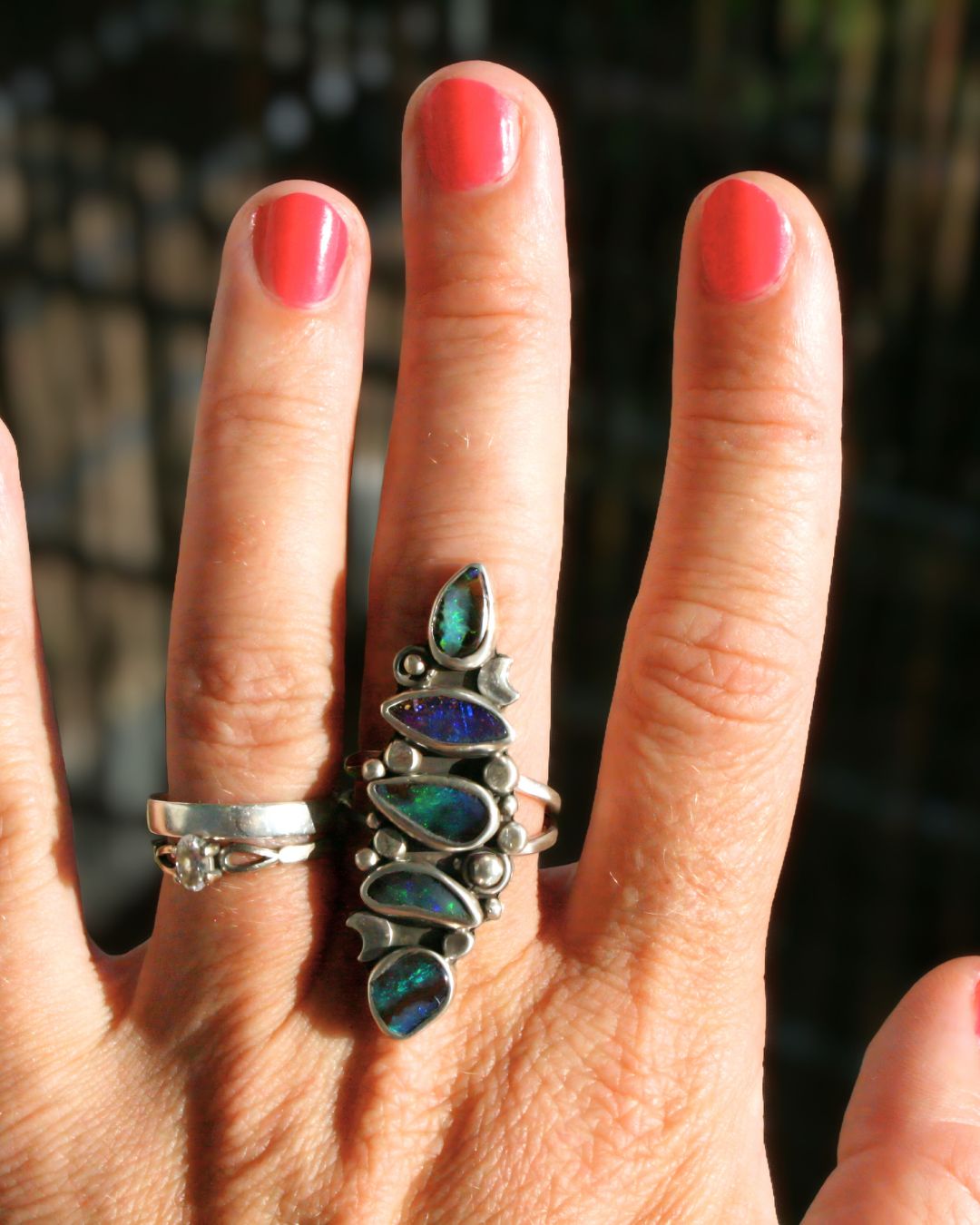 The Universe - boulder opals (size 7,5)