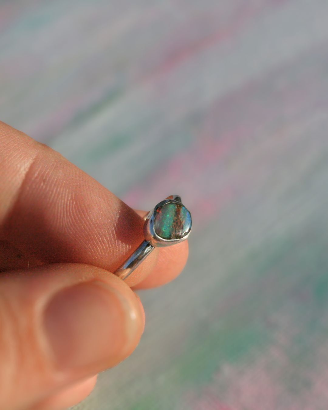 Pipe opal ring (size 8,5)