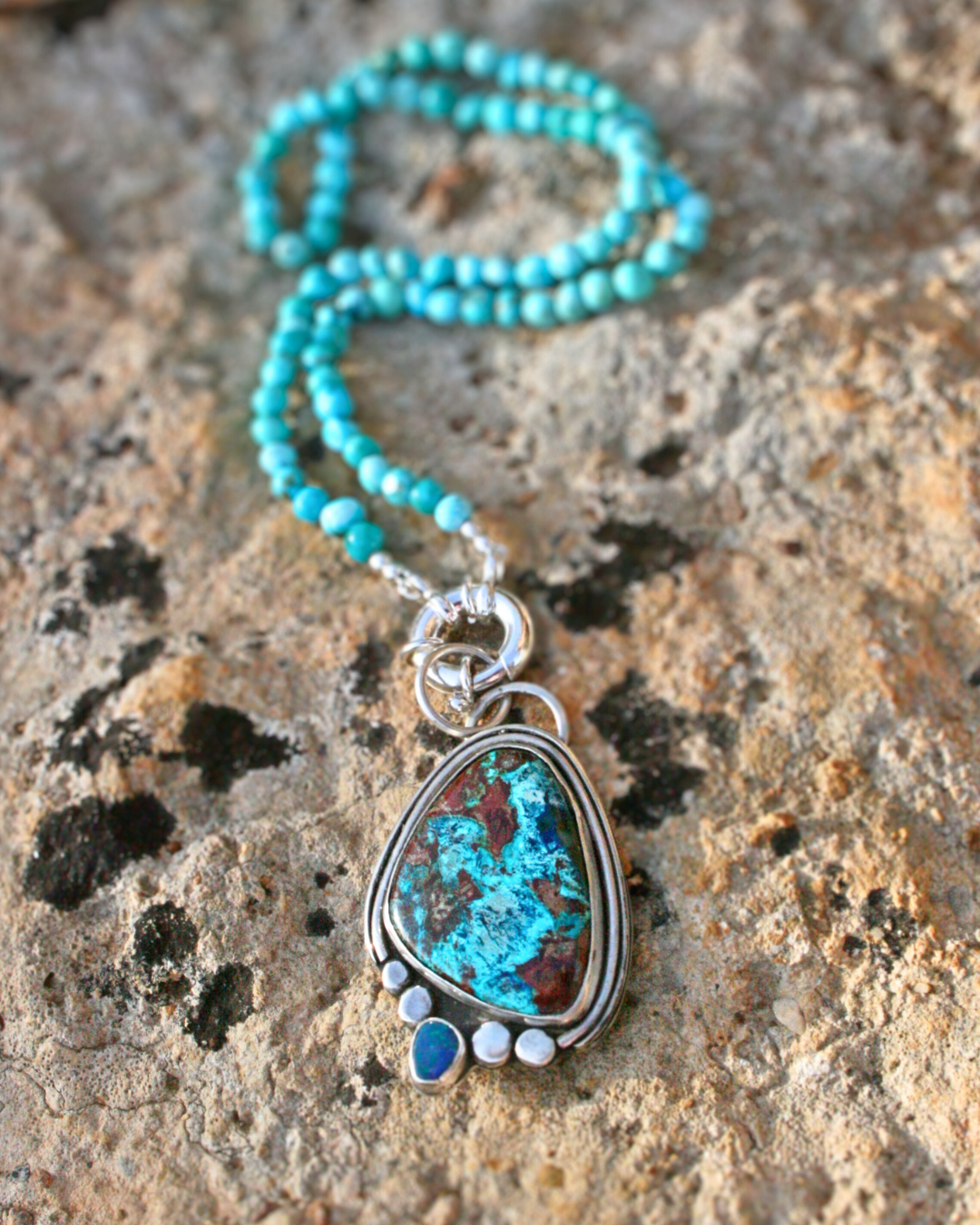 Mother Earth - Opal, Turquoise, Shattuckite (16in)