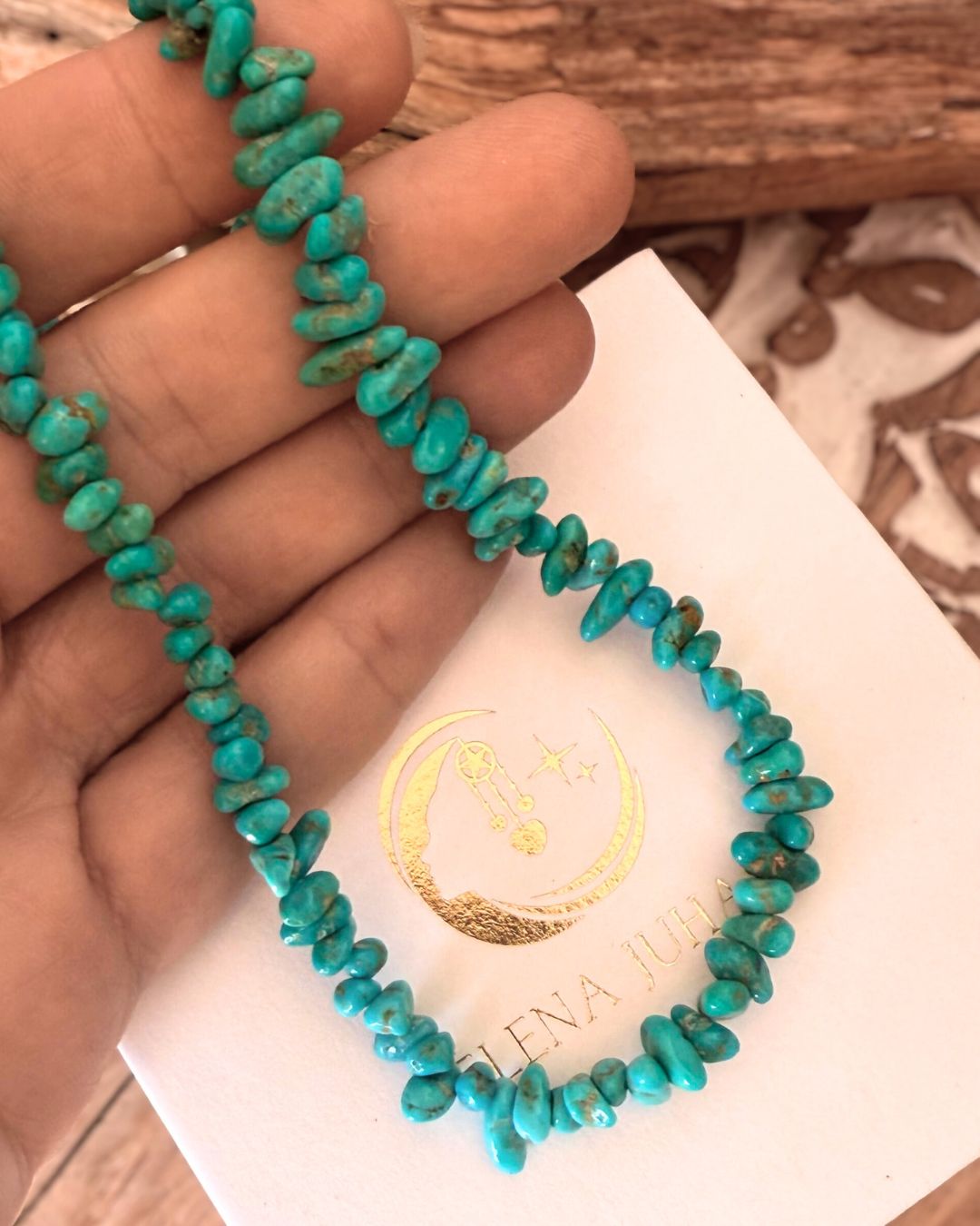 Blue Ridge turquoise necklace - 16,5 inch