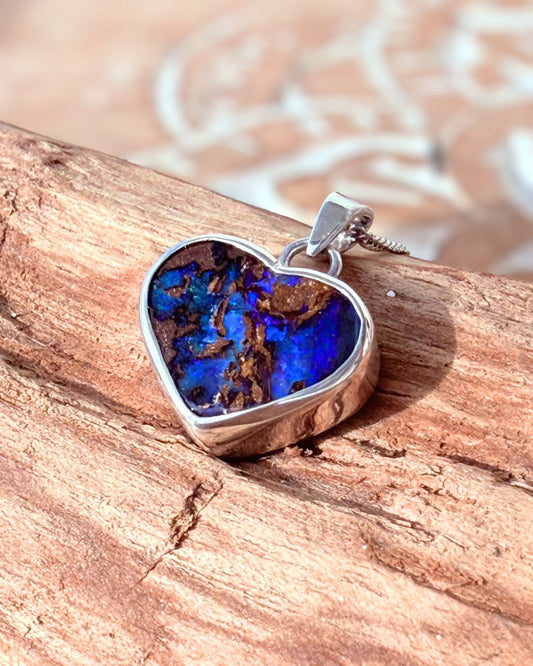Opal Heart - necklace