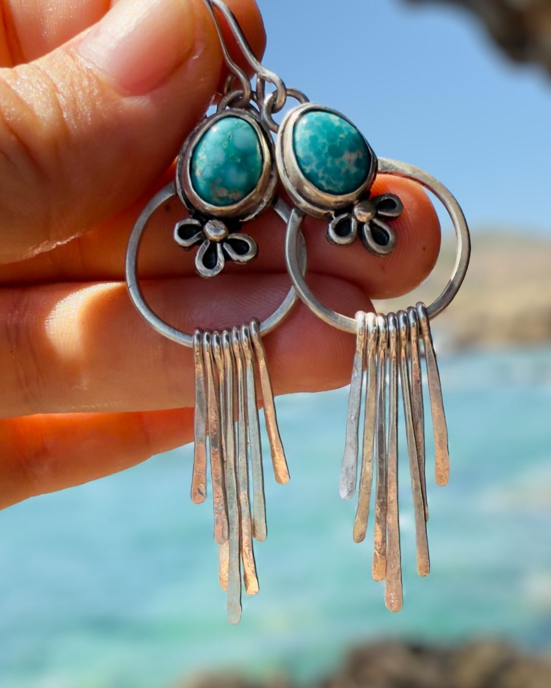 White Water earrings