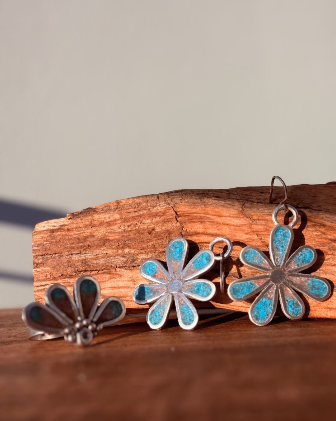 Whimsical floral earrings