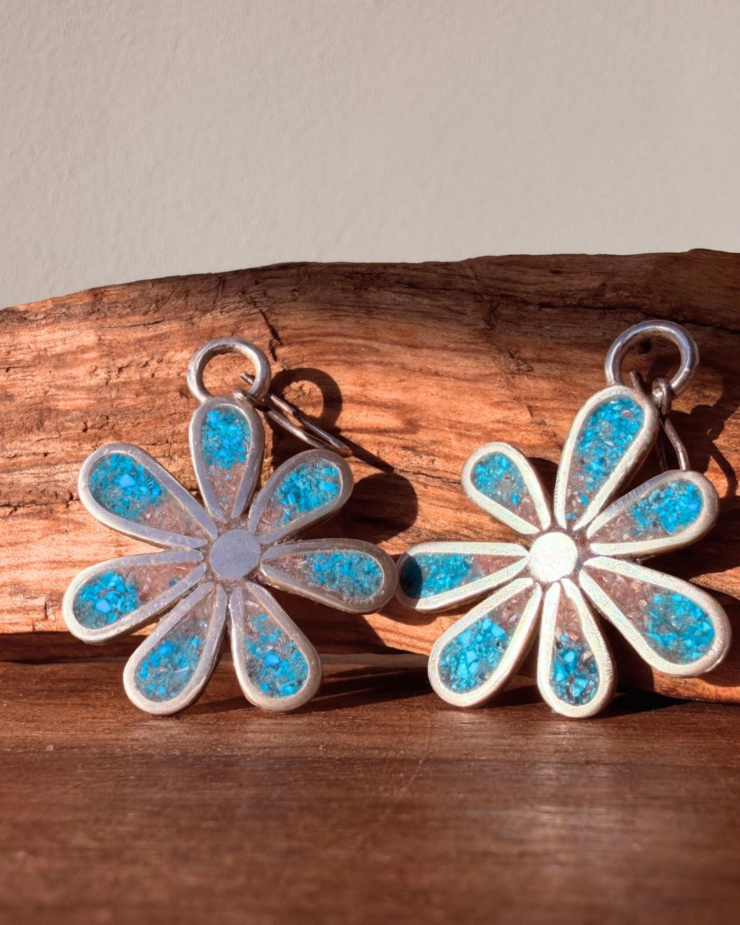 Whimsical floral earrings