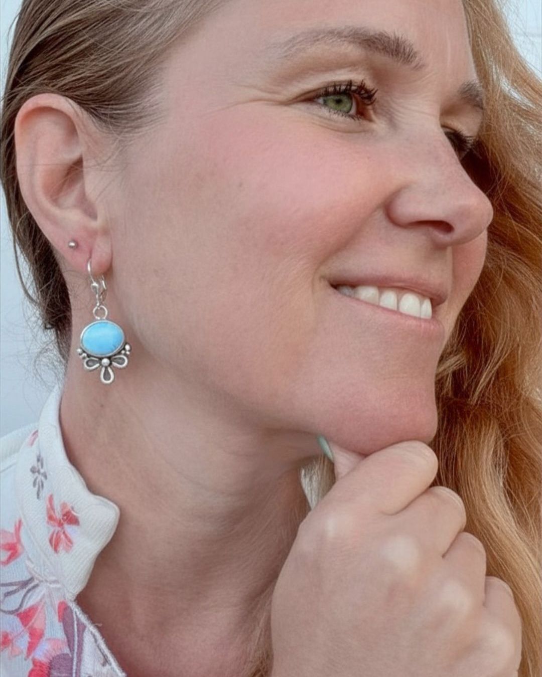 Floral earrings - Golden Hills