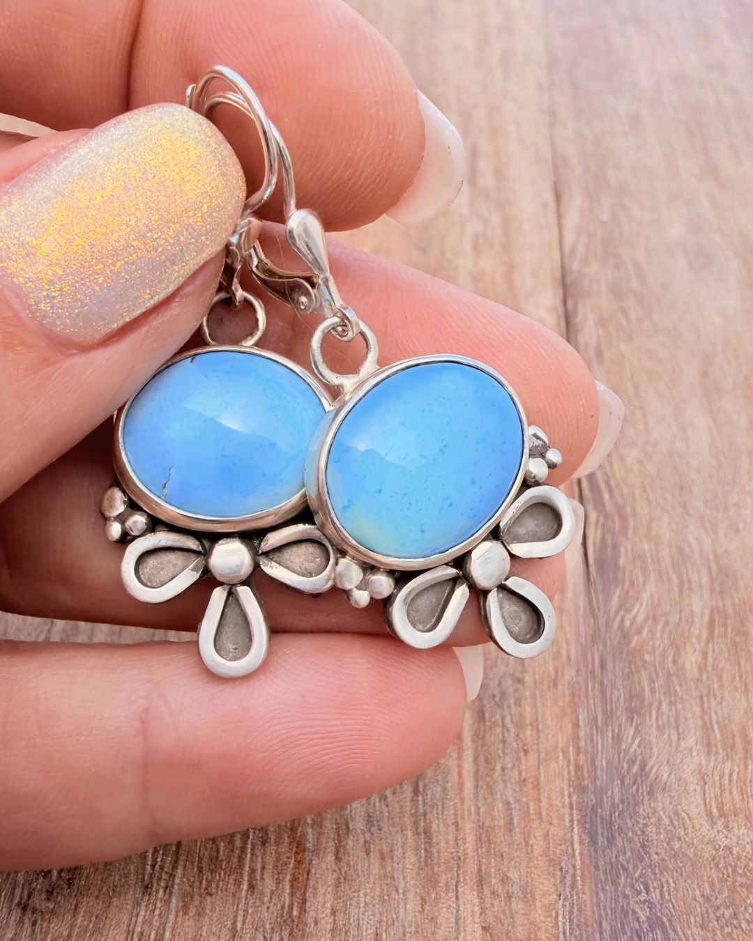 Floral earrings - Golden Hills