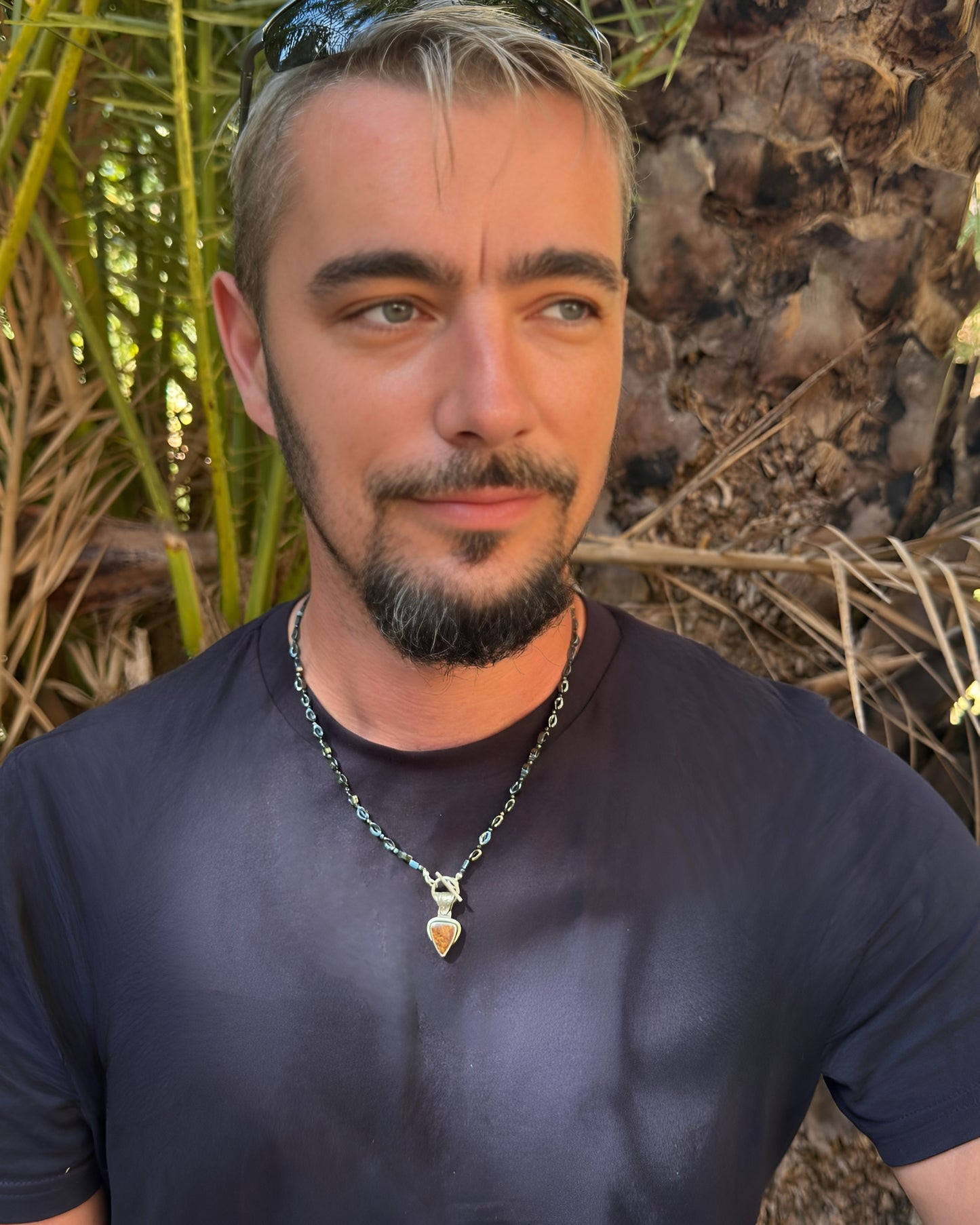 Australian Koroit opal - men’s necklace