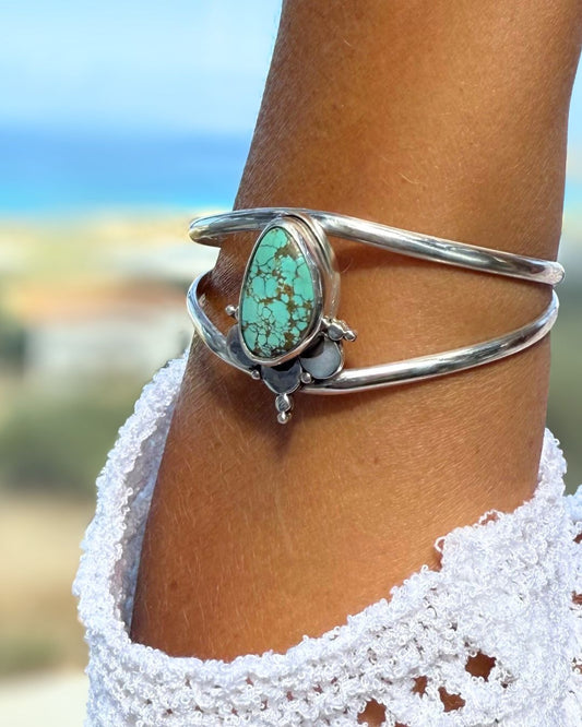 Natural Royston turquoise - cuff