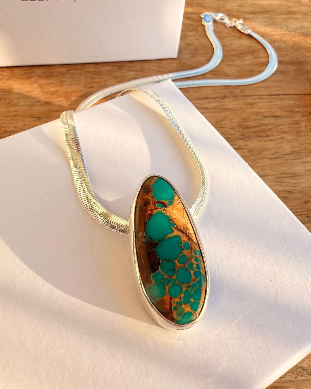 Natural Royston turquoise - necklace