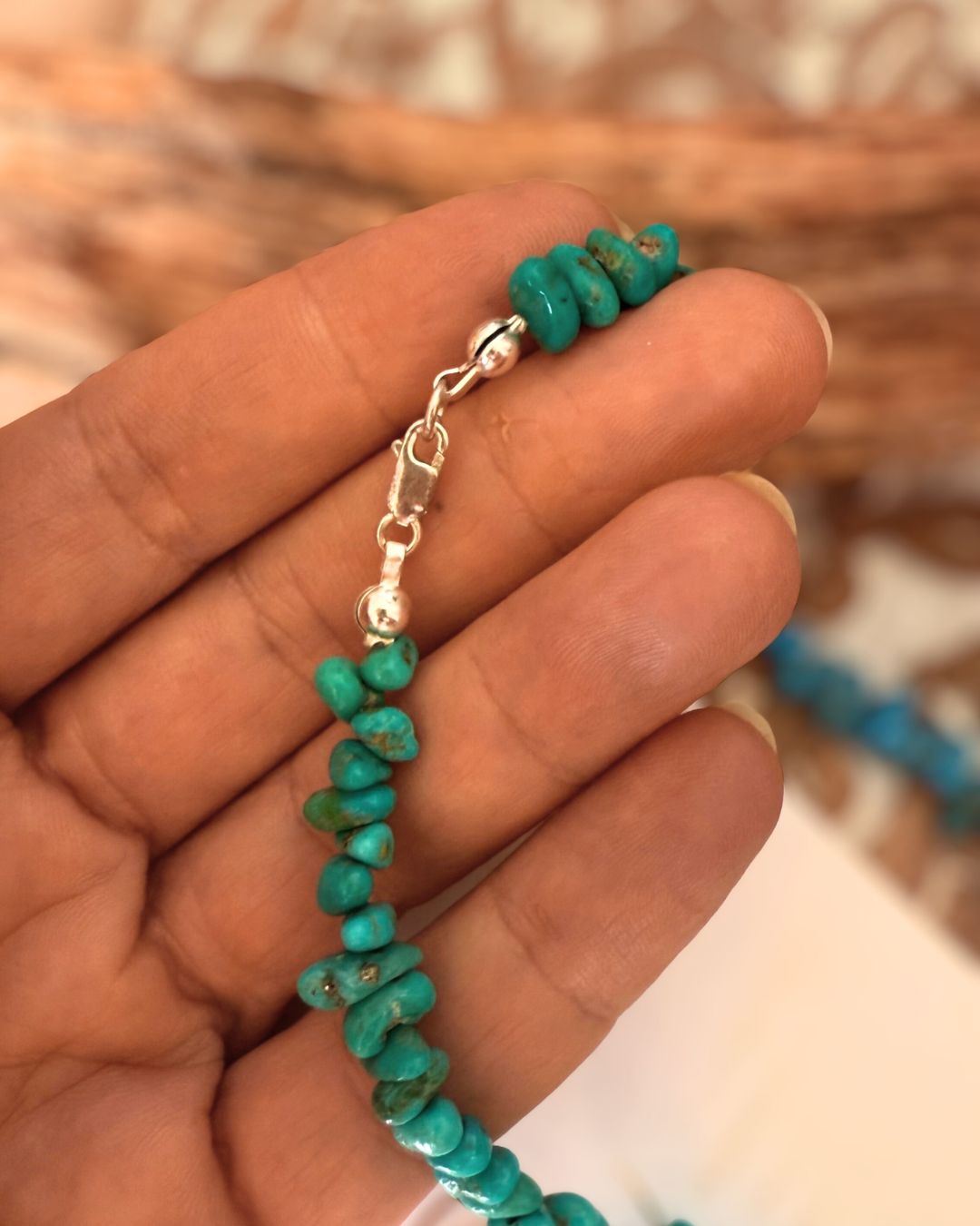 Blue Ridge turquoise necklace - 16,5 inch