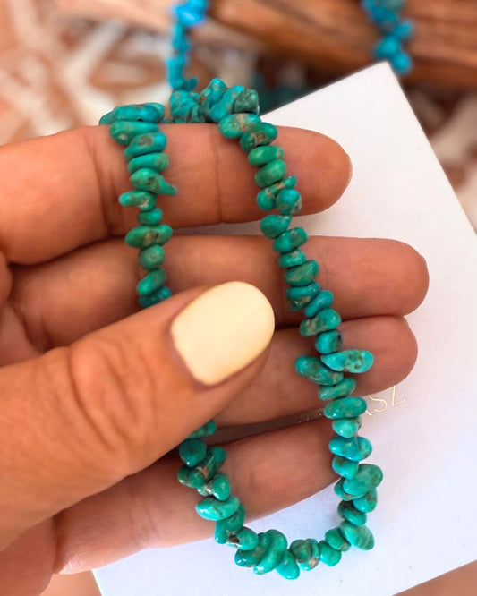 Blue Ridge turquoise necklace - 16,5 inch
