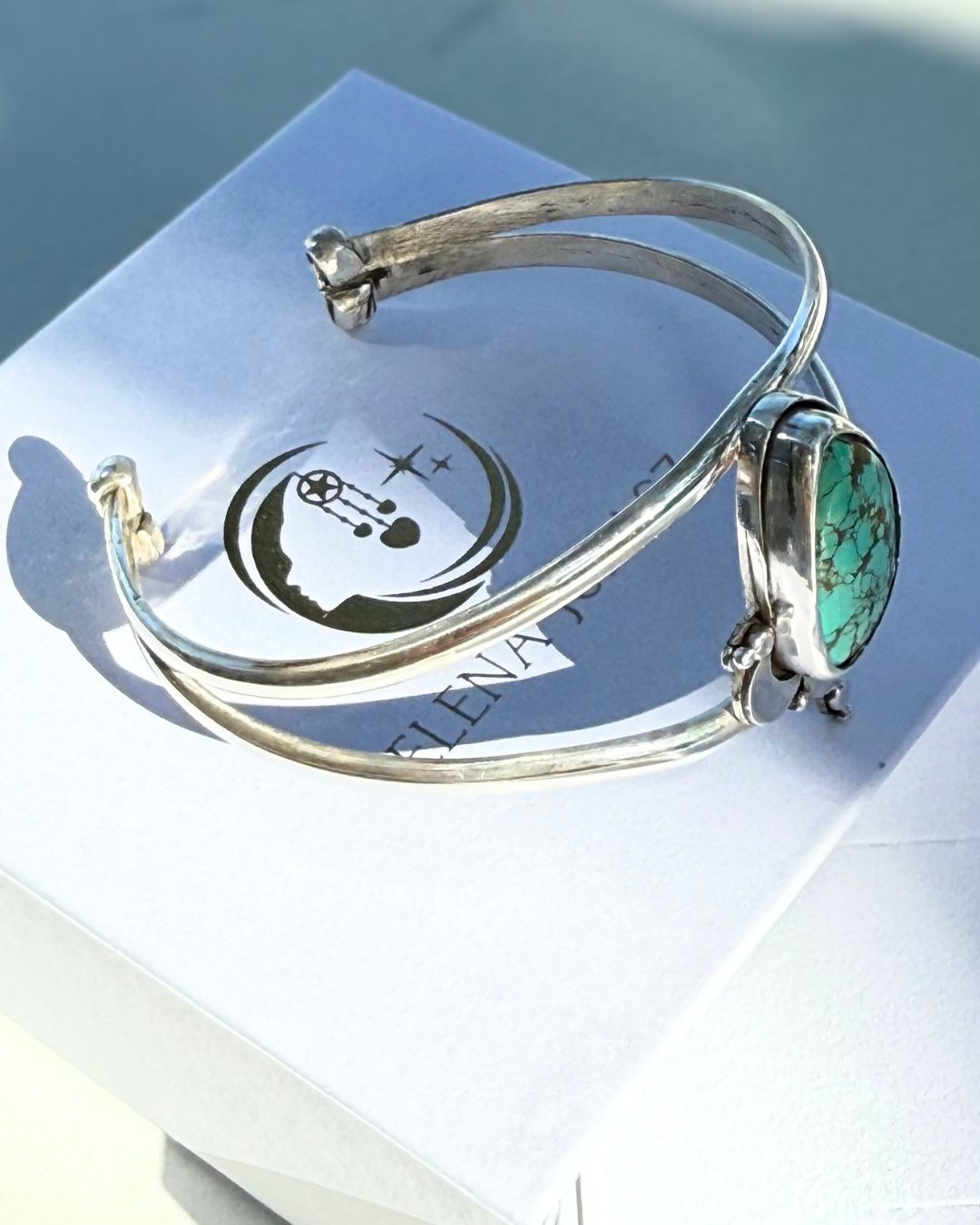 Natural Royston turquoise - cuff