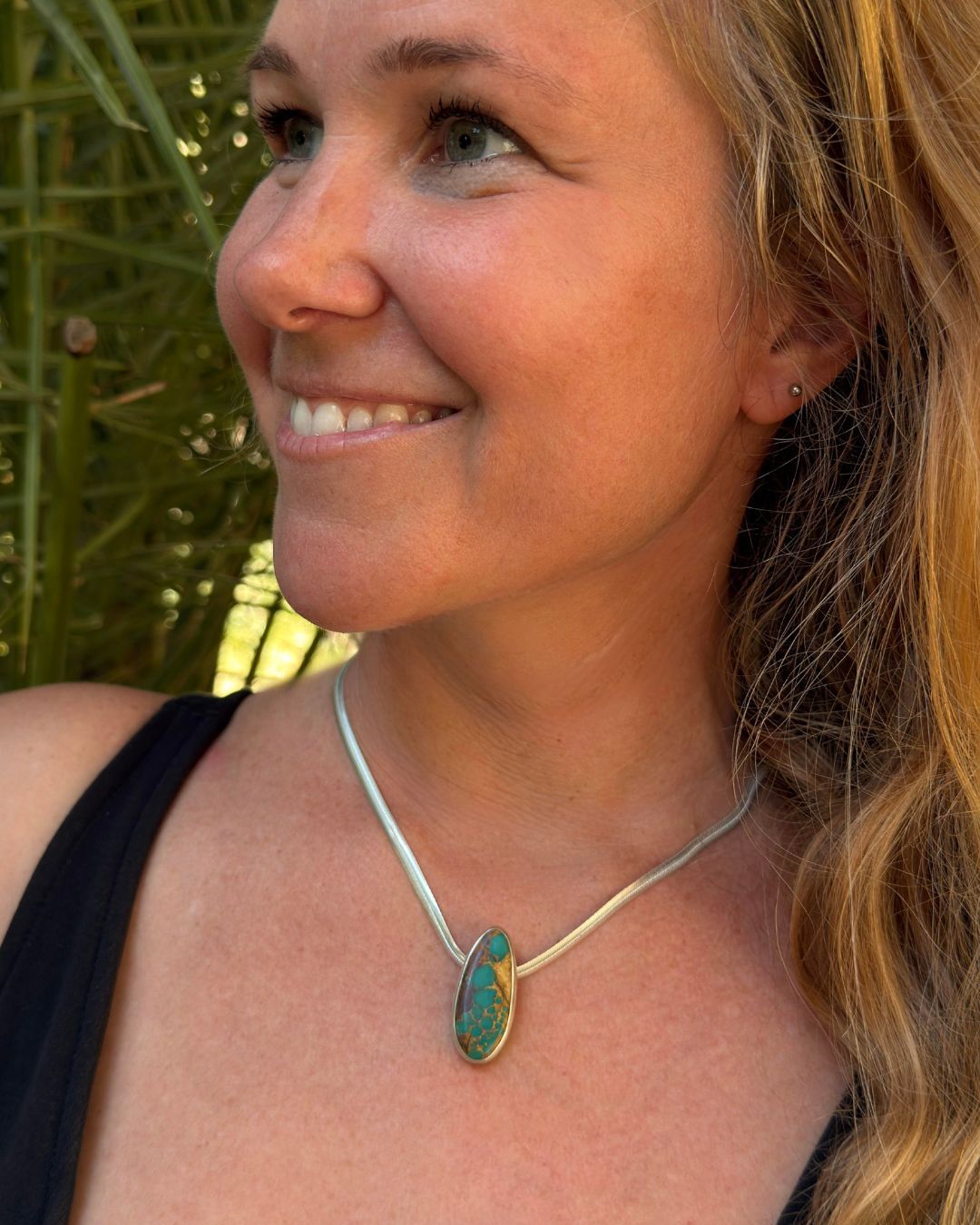 Natural Royston turquoise - necklace