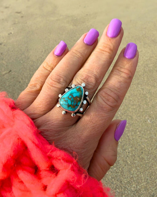 Royston turquoise ring - size 6-7