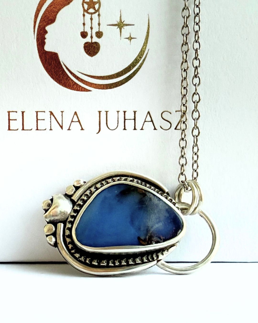 Boulder opal - deep blue ocean