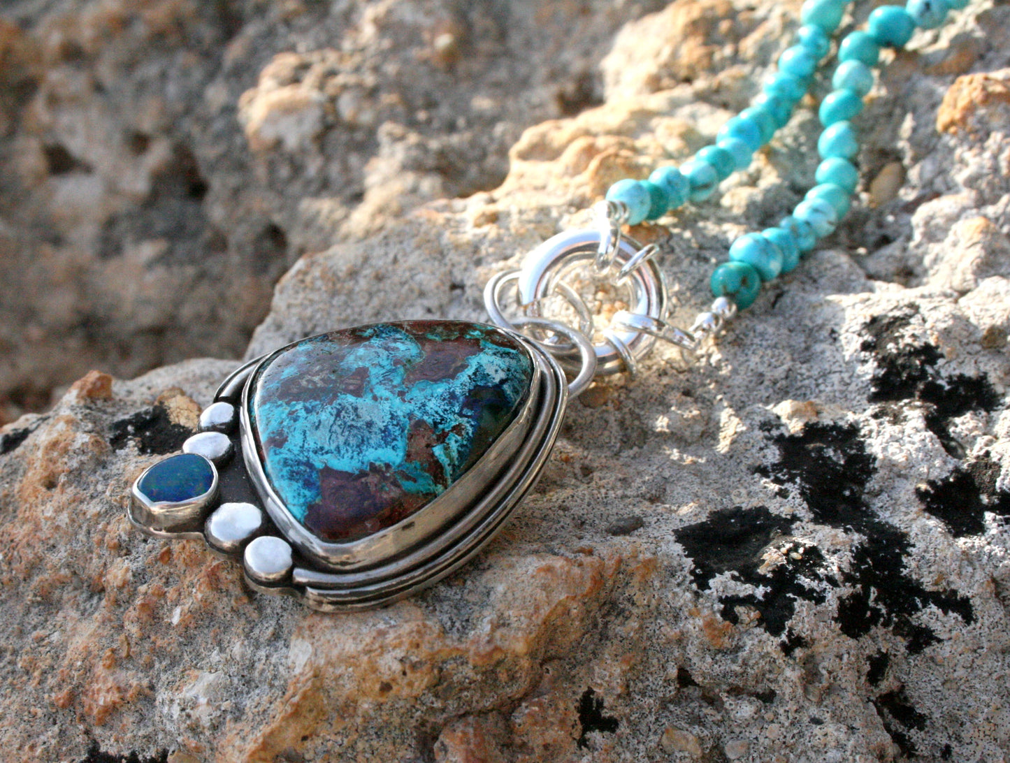 Mother Earth - Opal, Turquoise, Shattuckite (16in)